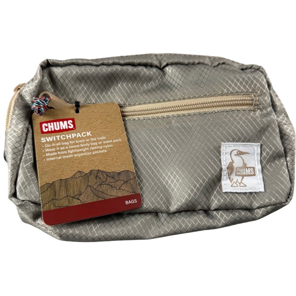 CHUMS Switchpack Clay Waist Pack Crossbody Sling Bag Ripstop Nylon NWT